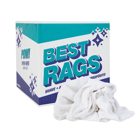 Monarch W50CB Wall Washing Terry Wipers White - 5lb Box N-W50CB-5